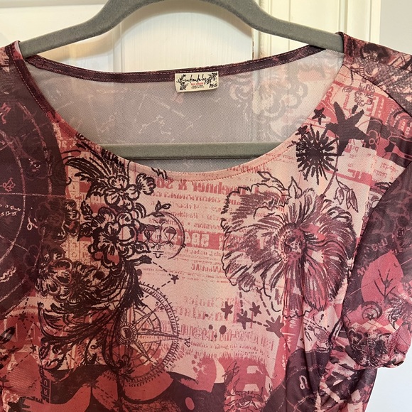 FREE PEOPLE | ‘Keep It Simple’ Mesh Baby Tee | LARGE - Picture 4 of 4